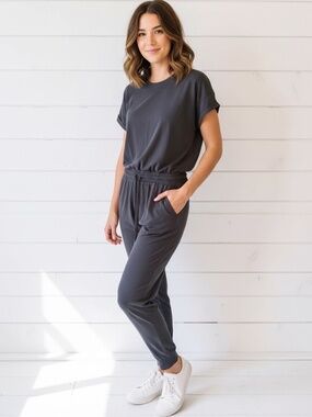Marc New York Performance Short Sleeve Jogger Jumpsuit Size Small